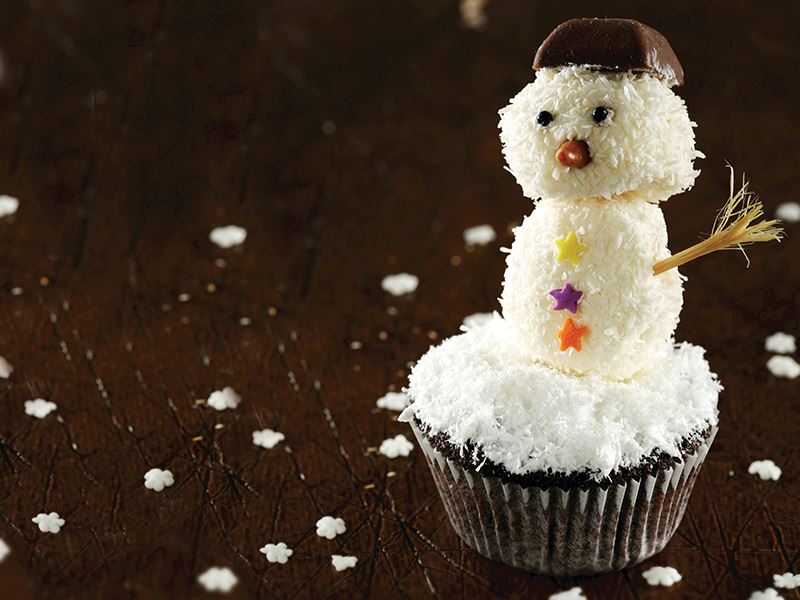 Kardan adamlı cupcake