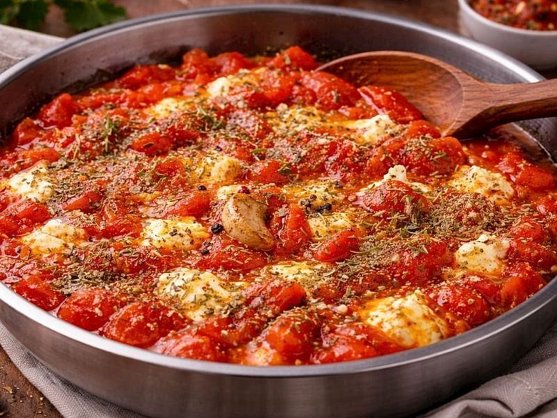 KEKİKLİ PEYNİRLİ DOMATES SOTE TARİFİ