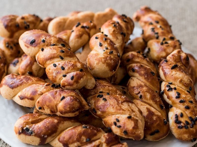 Keten Tohumlu Tuzlu Kurabiye