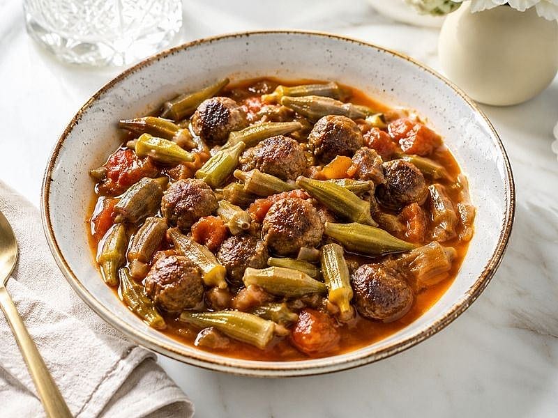 Köfteli Bamya Tarifi