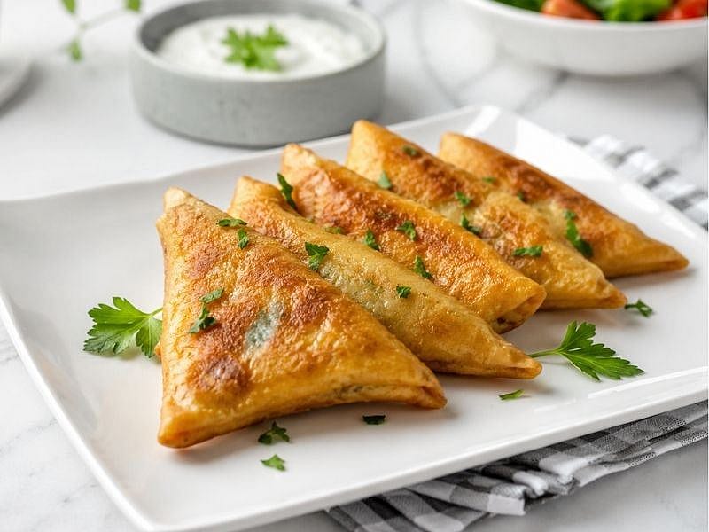 Krepten Kıymalı Üçgen Börek Tarifi