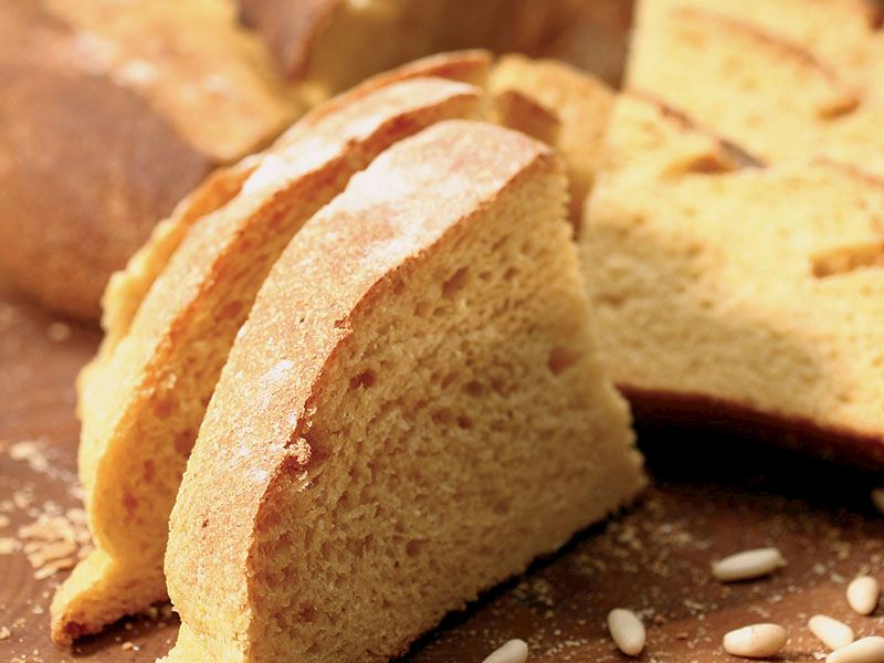 Lombardy usulü mısır ekmeği 