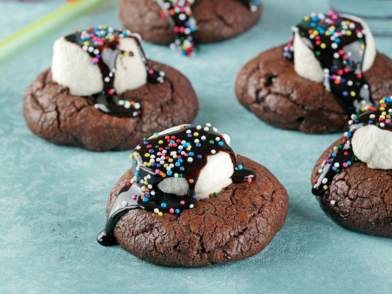 Marshmallow’lu çikolatalı kurabiye