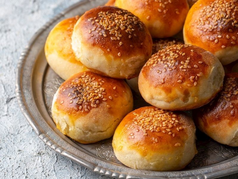  Mayalı Patlıcanlı Poğaça