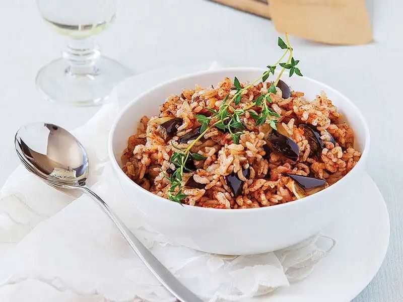 Mediterranean Eggplant Rice