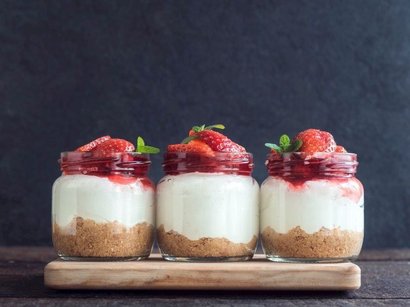 Meyveli Dondurmalı Cheesecake