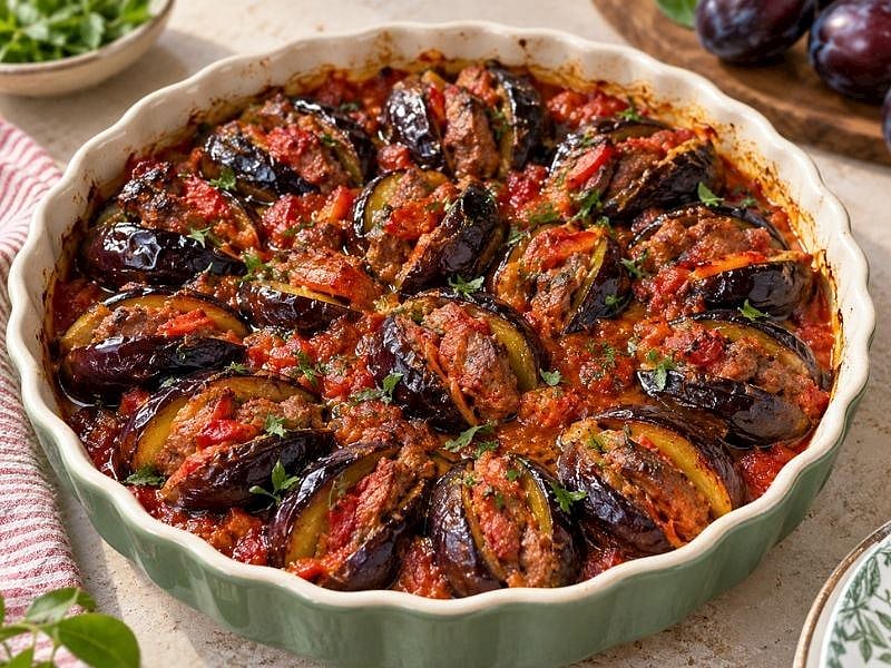 MÜRDÜM ERİKLİ FIRIN KEBABI TARİFİ