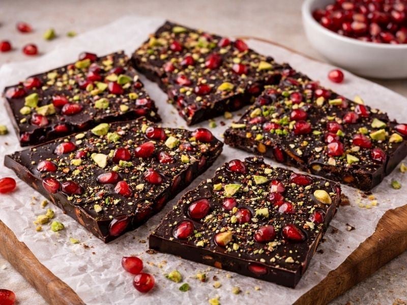 Nar Aromalı Antep Fıstıklı Bitter Çikolata Tarifi