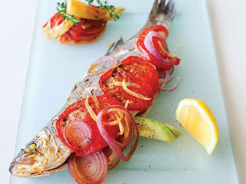 Oven-Baked Sea Bass