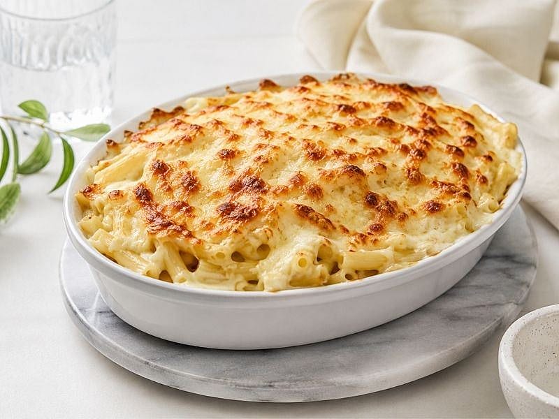 PEYNİR SEVENLERE ÖZEL PARMESANLI FIRIN MAKARNA TARİFİ