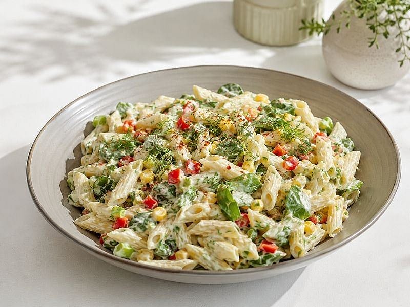 SEMİZOTLU MAKARNA SALATASI TARİFİ