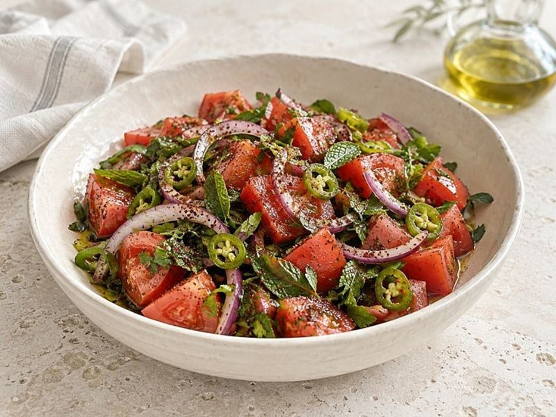 Sumaklı Domates Salatası Tarifi