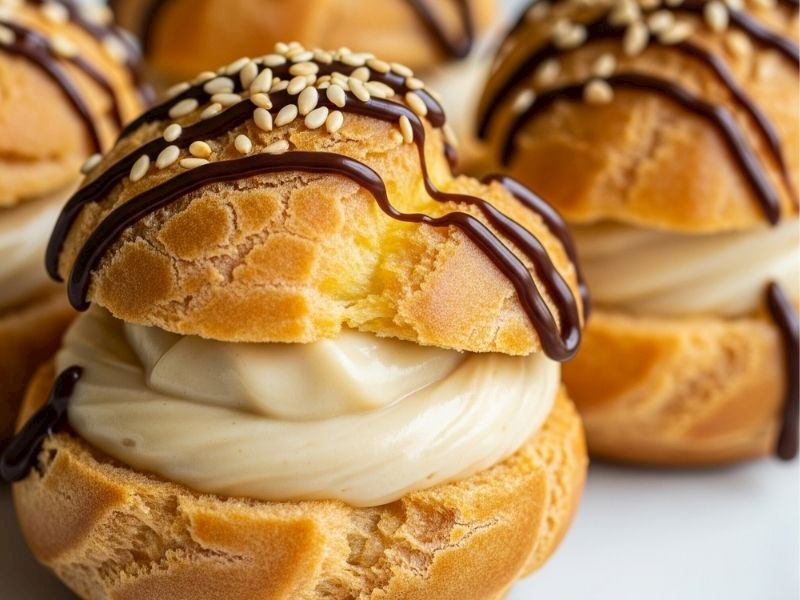  Tahin Kremalı Profiterol