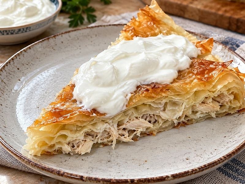 Tavuklu Mantı Börek Tarifi