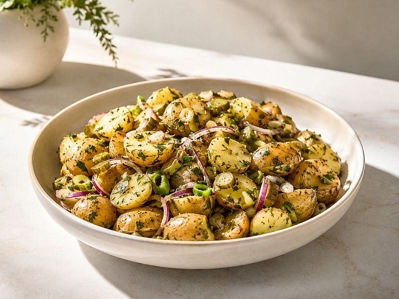 Taze Patates Salatası Tarifi