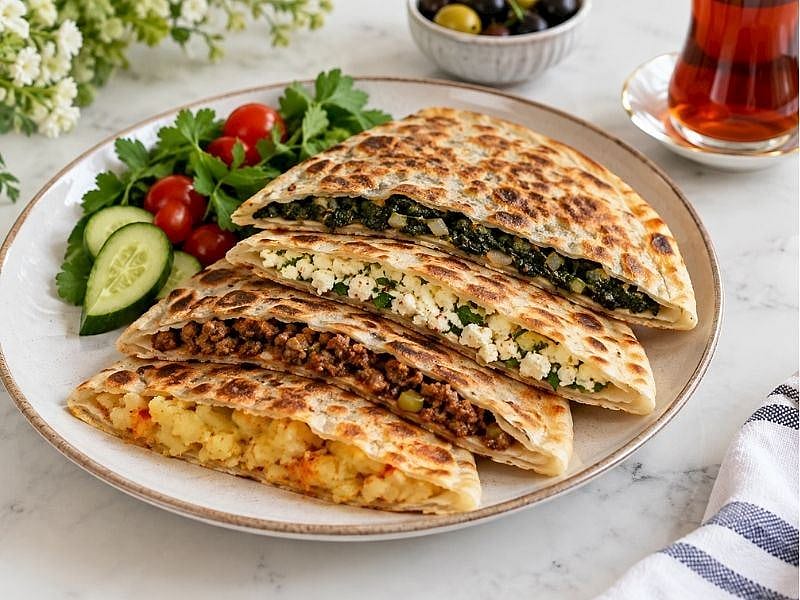 TEK HAMURDAN 4 ÇEŞİT GÖZLEME TARİFİ