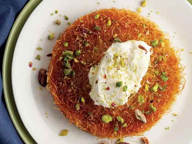 Turkish Sweet Cheese Pastry (Kunefe)