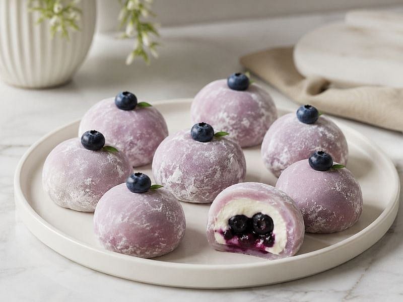 Yaban Mersinli Mochi Tarifi
