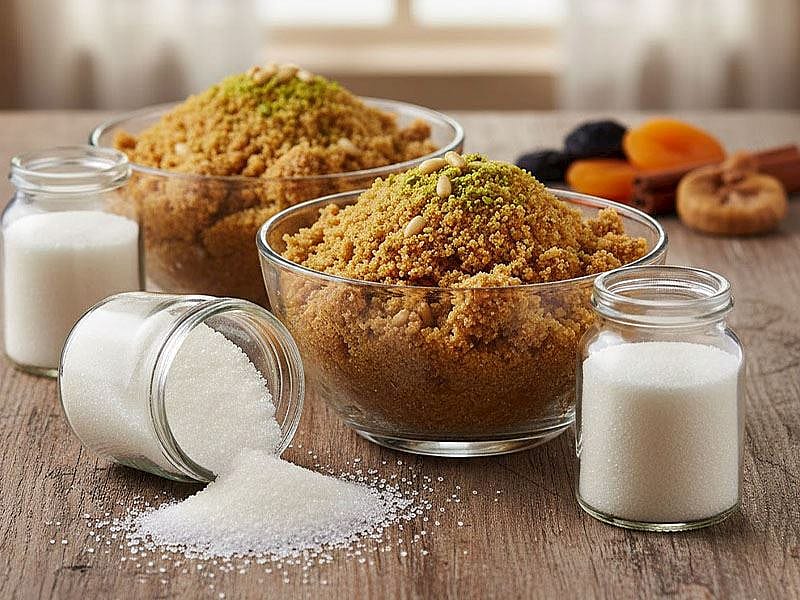 2 Bardak İrmik Helvasına Ne Kadar Şeker Konur?