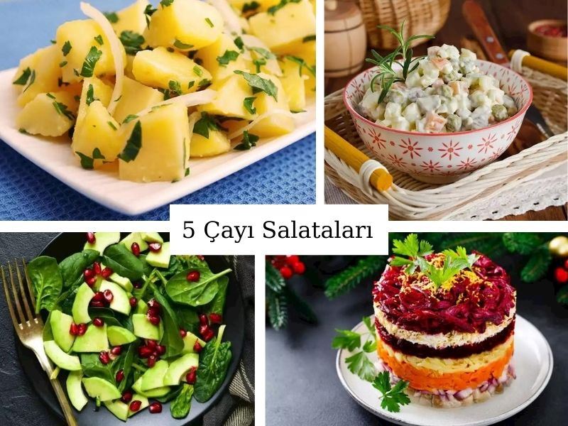 5 Çayı Salataları: Çayın Yanına 10 Nefis Salata Tarifi