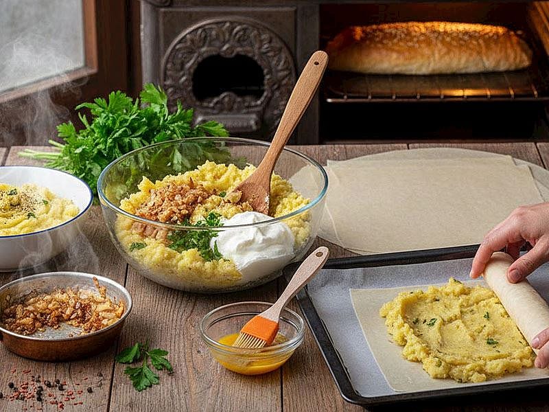 5 Dakikada Hazırlanan Kolay Patatesli Börek Harcı