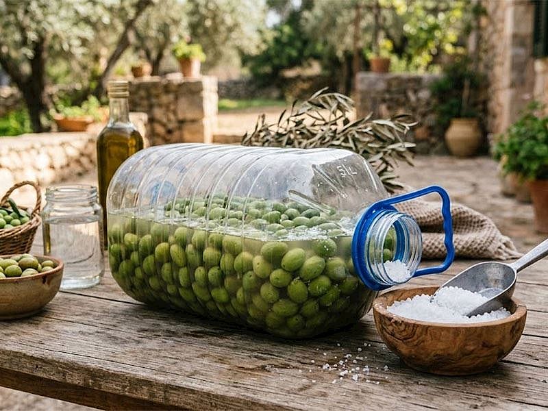 5 Litrelik Bidona Zeytin İçin Ne Kadar Tuz Konur?