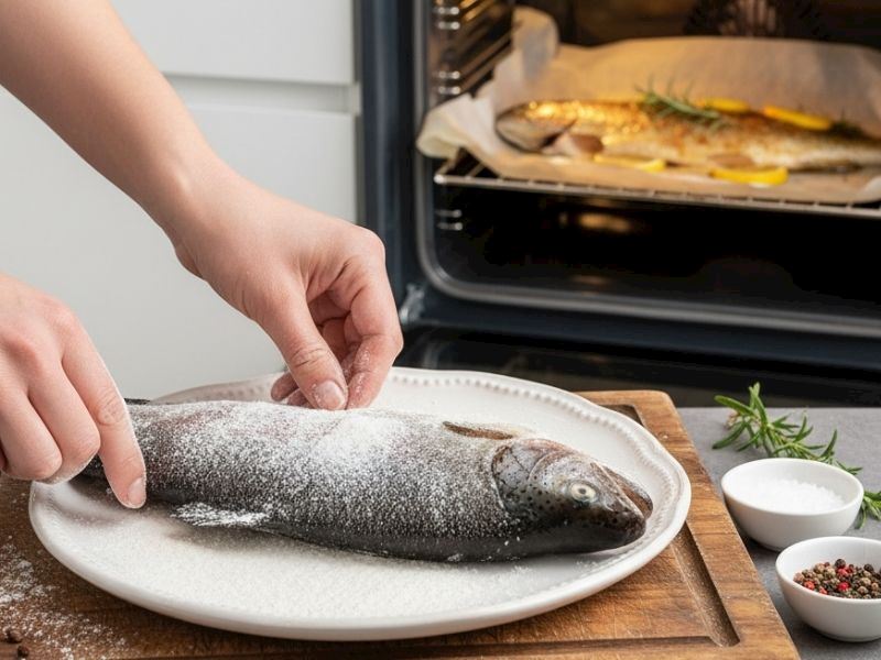 Alabalık Pişirirken Unlanır Mı?