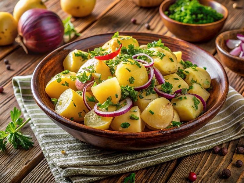 Alman Usulü Patates Salatası Nasıl Yapılır?