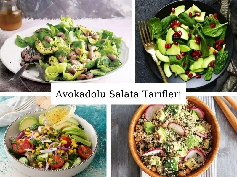Avokadolu Salata Tarifleri: Düşük Kalorili 10 Tarif