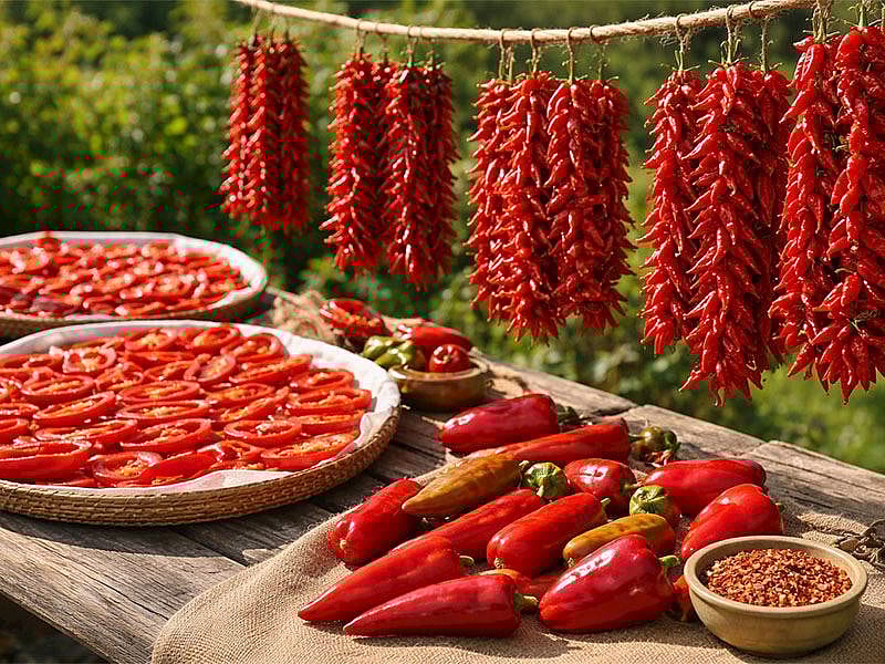 Biber En Güzel Nasıl Kurutulur?