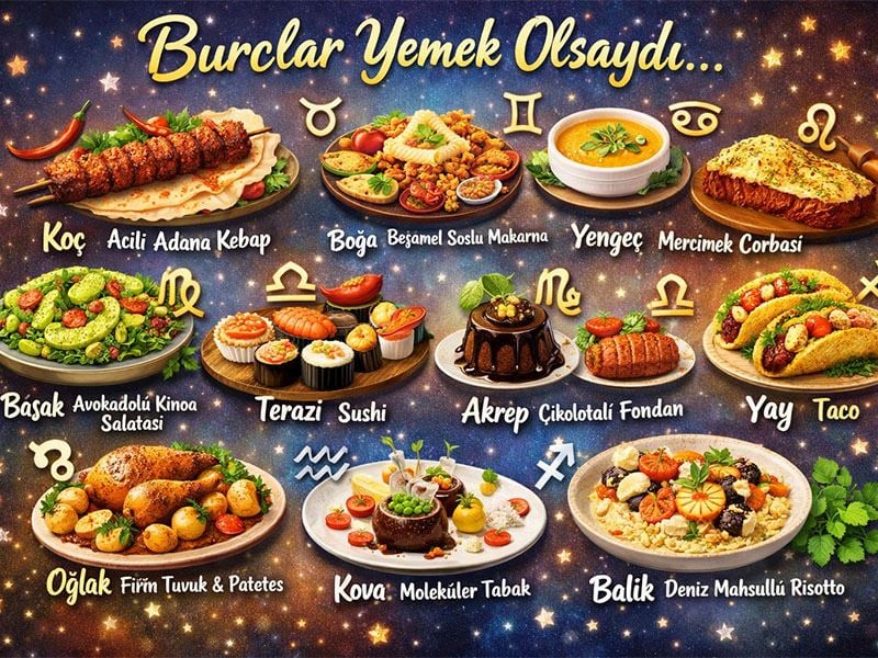 Burçlar Yemek Olsaydı Siz Hangi Yemek Olurdunuz?