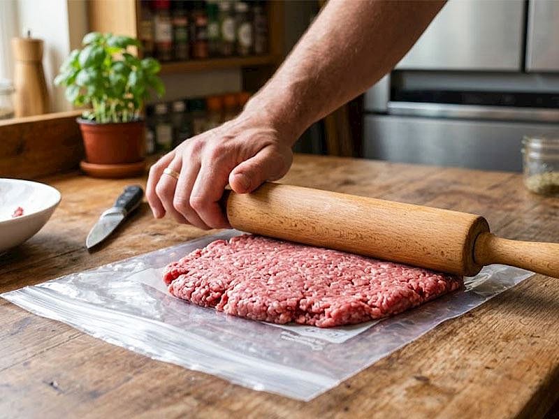Buzluğa Kıyma Koyarken Neden Üzeri Merdaneyle Düzleştirilir?