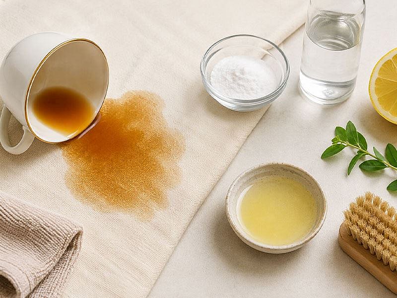 Çay Lekesini Çıkarmanın En Basit 4 Yolu