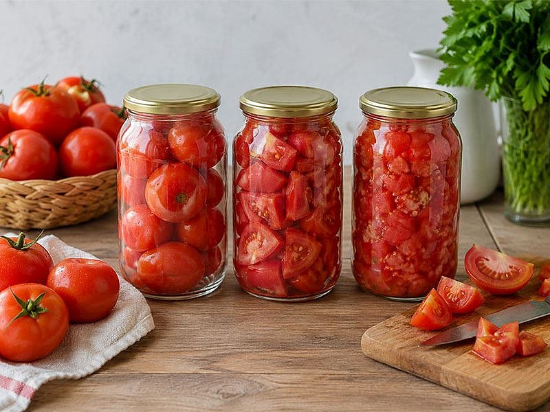 Çiğ Domates Kavanozda Nasıl Saklanır?
