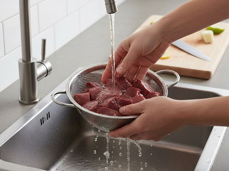 Ciğer Kavururken Yıkanır Mı?