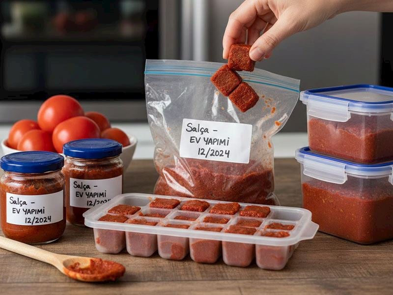 Derin Dondurucuya Salça Konulur Mu?