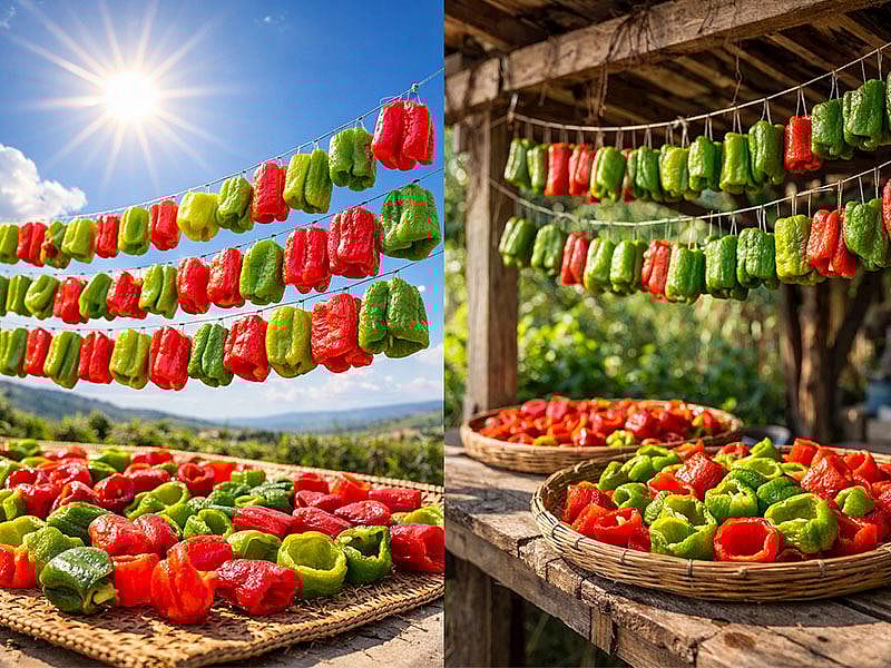 Dolmalık Biber Güneşte Mi Kurur Gölgede Mi?