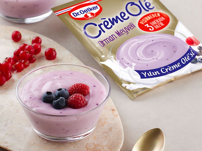 Dr. Oetker'den tatlı severler için yeni bir lezzet: Orman Meyveli Crème Olé!