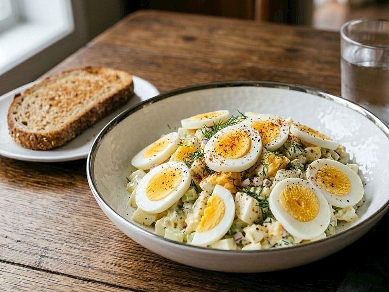 Yumurta Salatasında Aromayı Arttırmak İçin Bir Tutam Ekleyin!