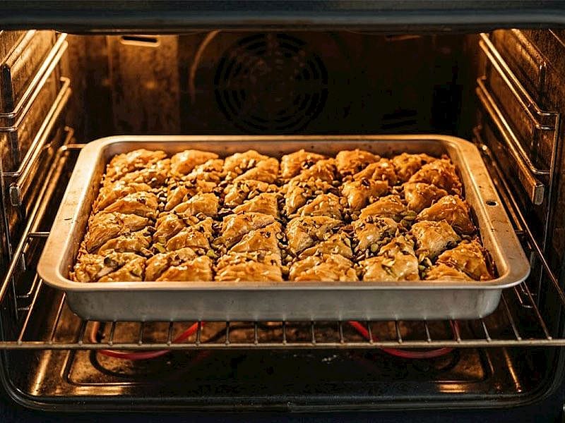 Ev Fırınında Baklava Nasıl Pişirilir?