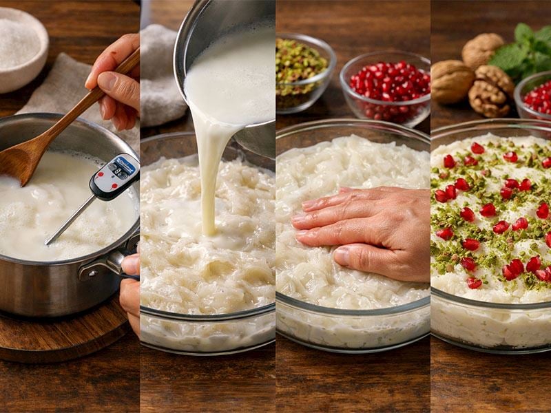 Güllaç Yaparken Süt Kaç Derece Olmalı?