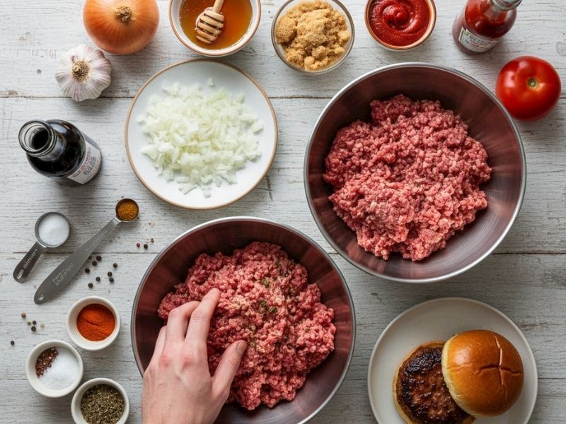 Hamburger Köftesine Pekmez Yerine Ne Konulabilir?