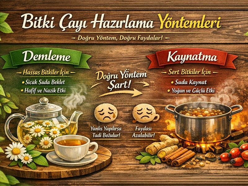 Hangi Bitki Çayları Demlenir, Hangileri Kaynatılır?