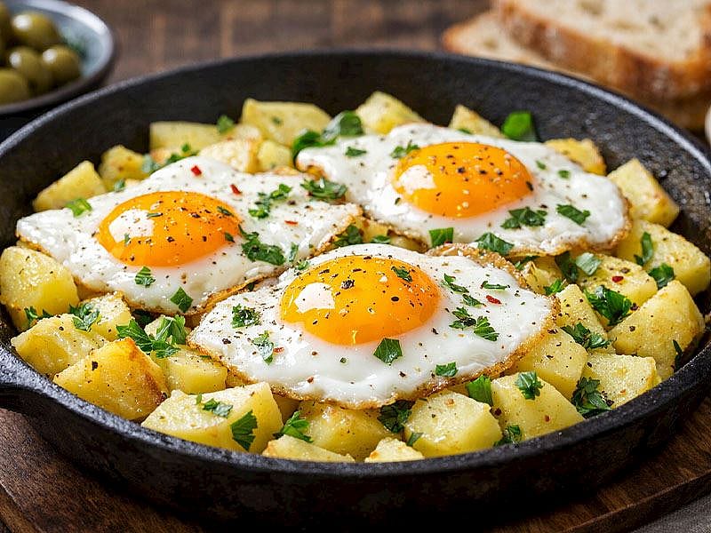 Haşlanmış Patatesin Üstüne Yumurta Kırılır Mı?
