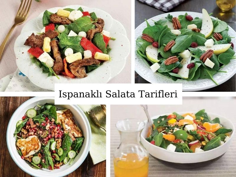 Ispanaklı Salata Tarifleri: Ferahlık Veren 10 Ispanaklı Salata Tarifi