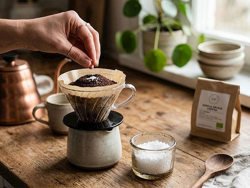 Kahve Demlerken Neden Bir Çimdik Tuz Atılır?