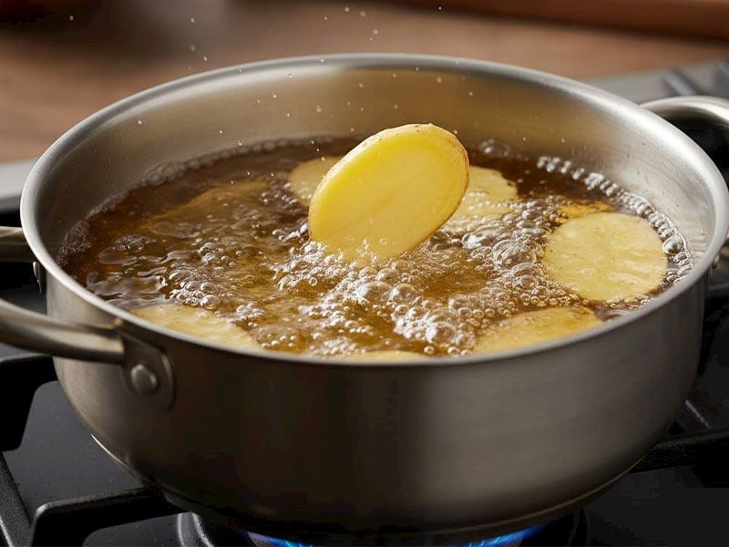 Kızartma Yağına Bir Dilim Patates Neden Atılır?