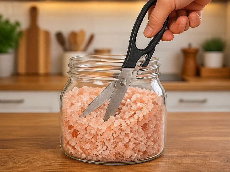 Körelmiş Makaslar İçin Şaşırtıcı Kaya Tuzu Yöntemi