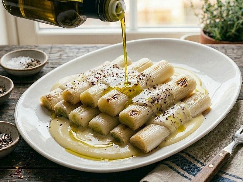 Köz Pırasa Mezesi Nasıl Yapılır? 