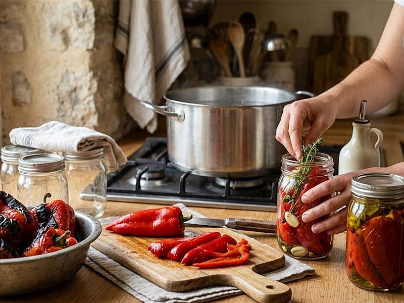 Közlenmiş Biberin Konservesi Nasıl Yapılır?